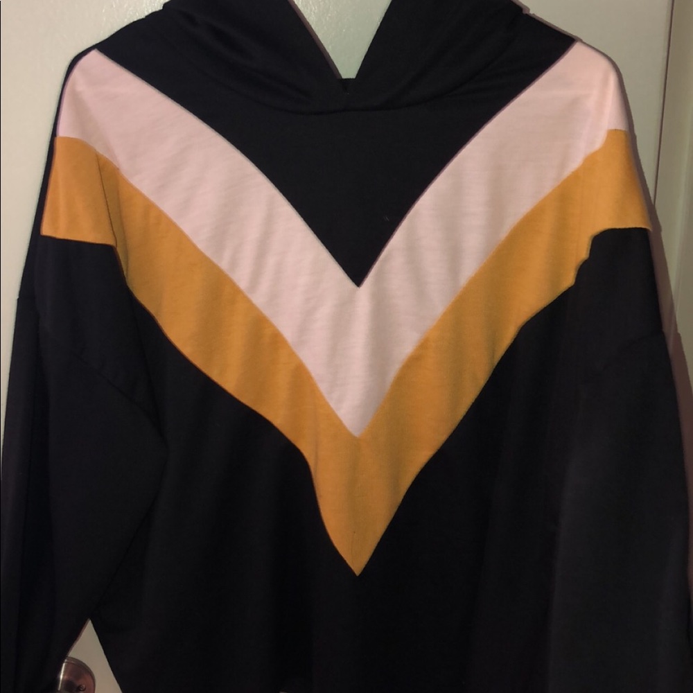 Color Block Hoodie Sweater Sweatshirt
